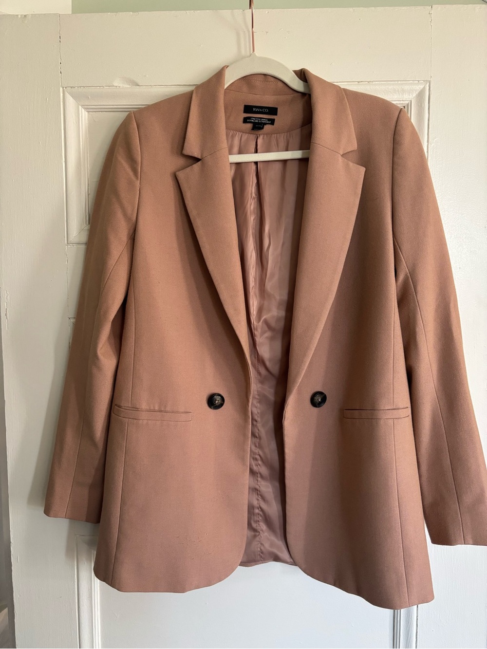 RW&CO. Tab Double-Button Tailored Blazer
